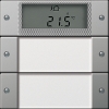Push button sensor 2plus, 2-gang with inscription space