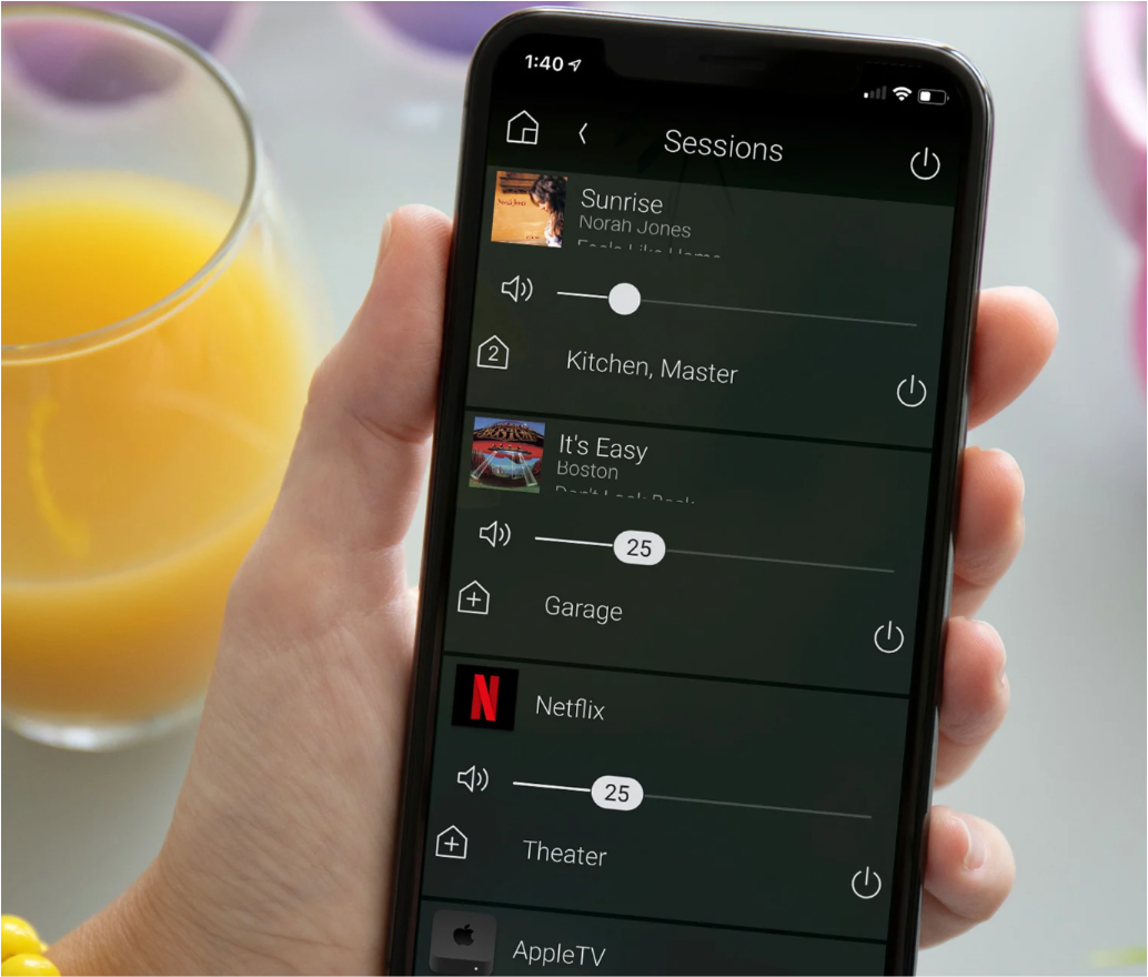 Control4 X4 app